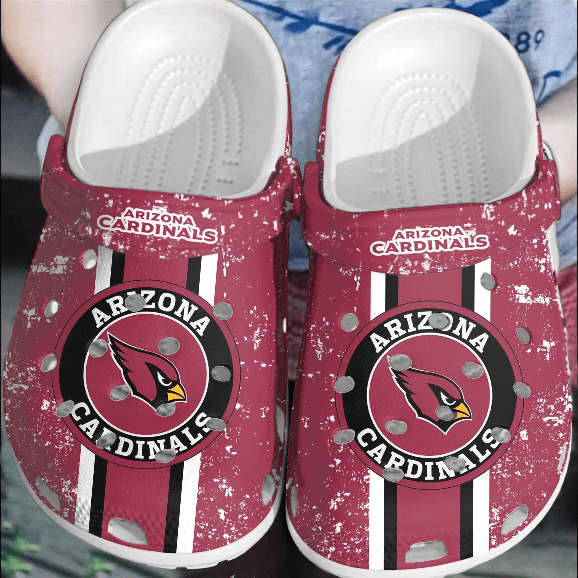 NFL Arizona Cardinals Football Crocss Crocband Shoes Comfortable Clogs For Men Women