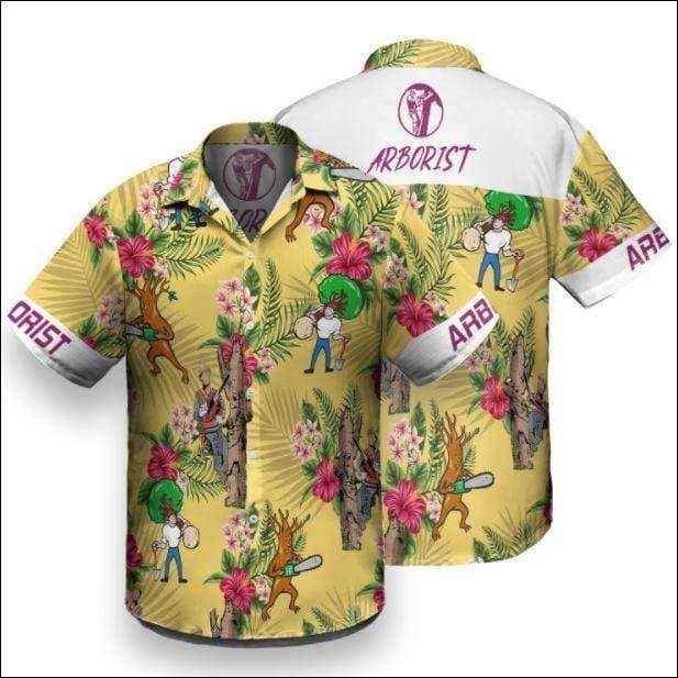 Arborist Aloha Hawaiian Shirt Colorful Short Sleeve Summer Beach Casual Shirt For Men And Women