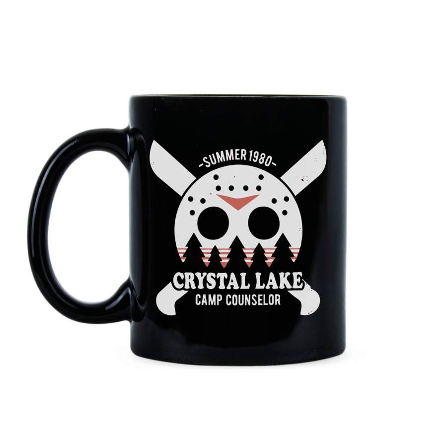 Camp Crystal Lake Mug Vintage Horror Movie Coffee Mug