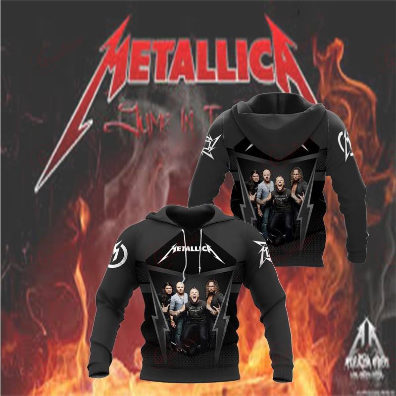 3D All Over Printed Metallica BDA Shirts Ver 1 (Black)