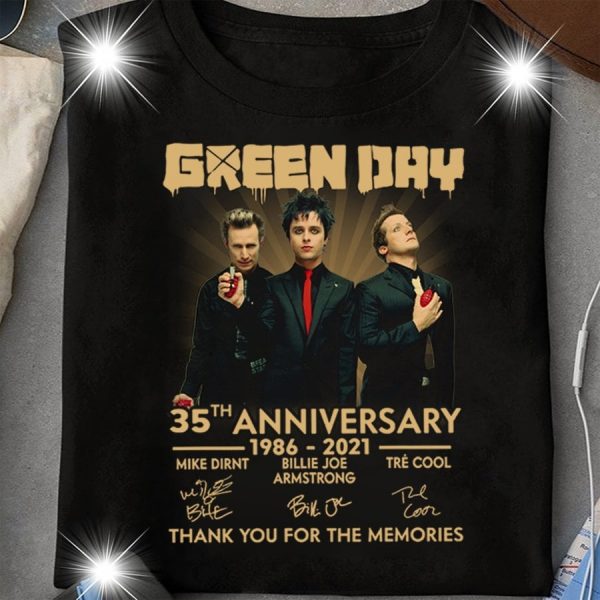 Green Day 35Th Anniversary 2D Tshirt Nhd