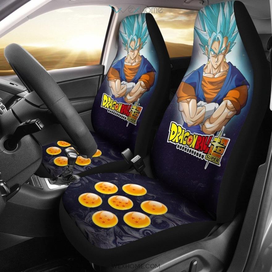 Goku Super Saiyan Blue Dragon Ball Anime Custom Car Seat Covers