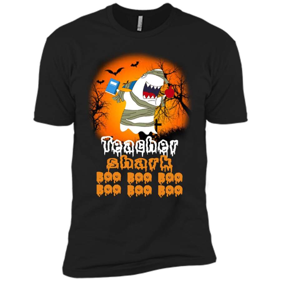 Teacher Shark Boo Boo Boo Boo Boo Boo – Canvas Unisex USA Shirt