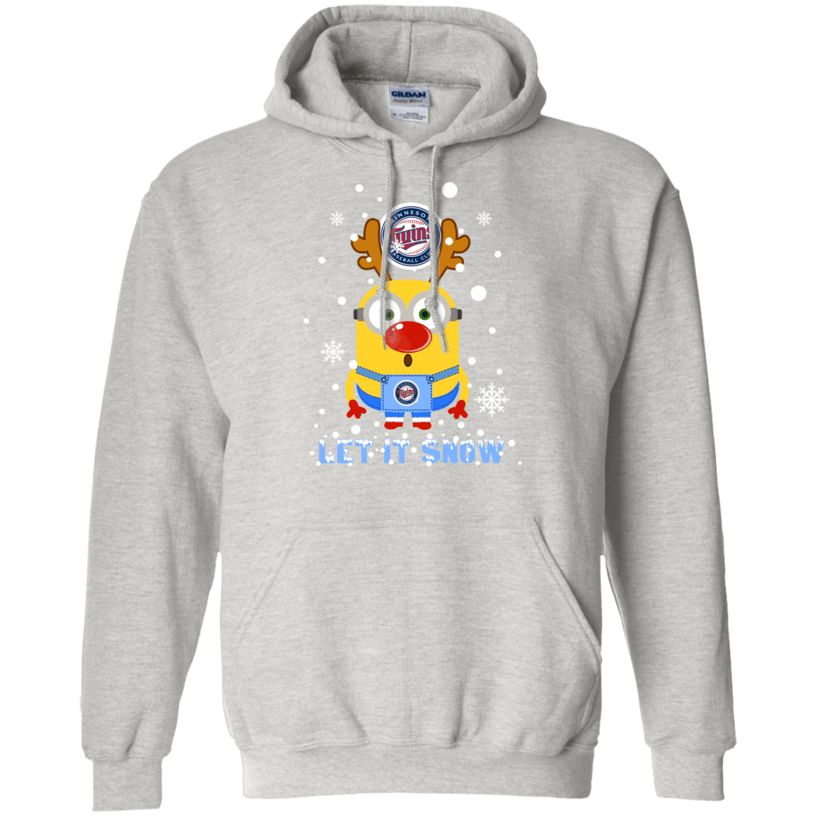 Buy Minion Minnesotatwins  Ugly Christmas Sweaters Let It Snow Hoodie