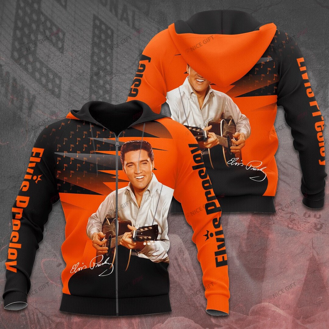 Elvis Presley Zip Hoodie 3D 3Zh-E1I7