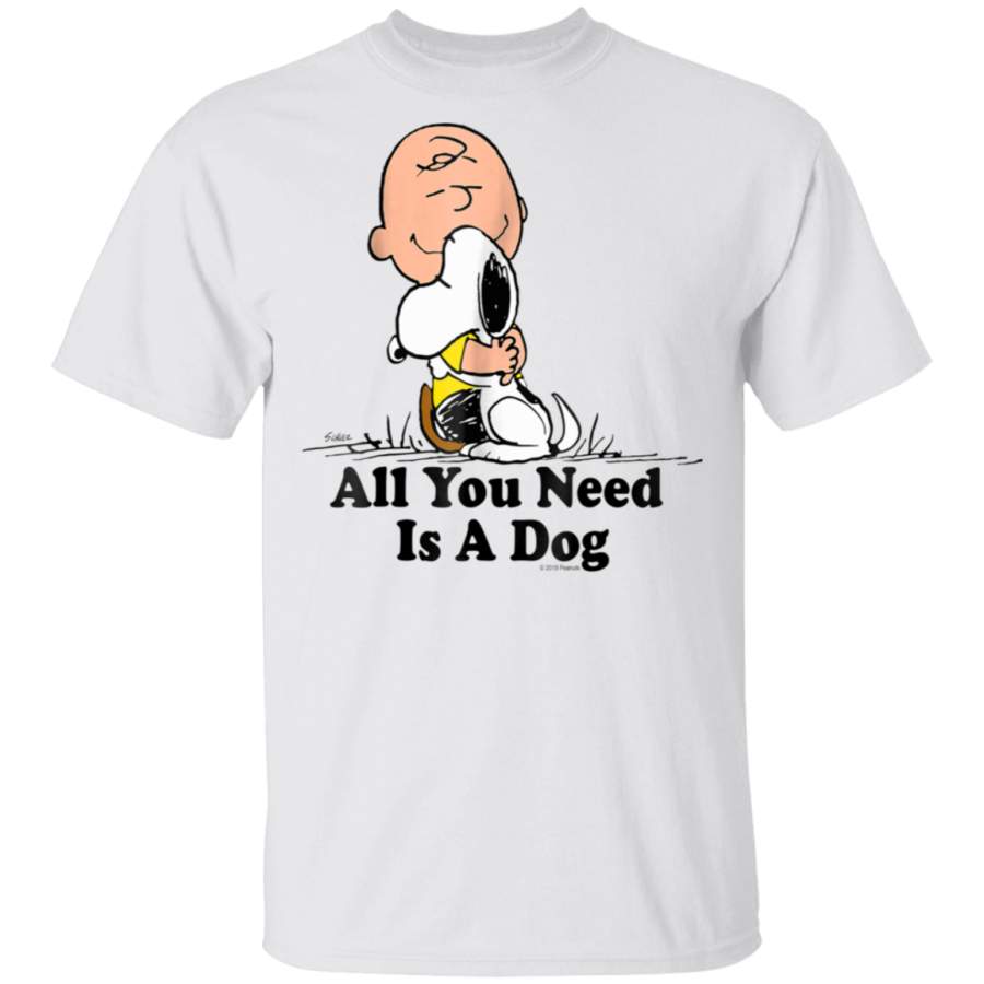 Snoopy Peanuts All You Need Is a Dog T Shirt