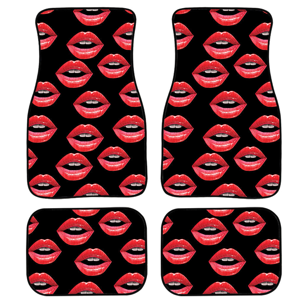 Women’S Lips Pattern Print Front And Back Car Floor Mats, Front Car Mat