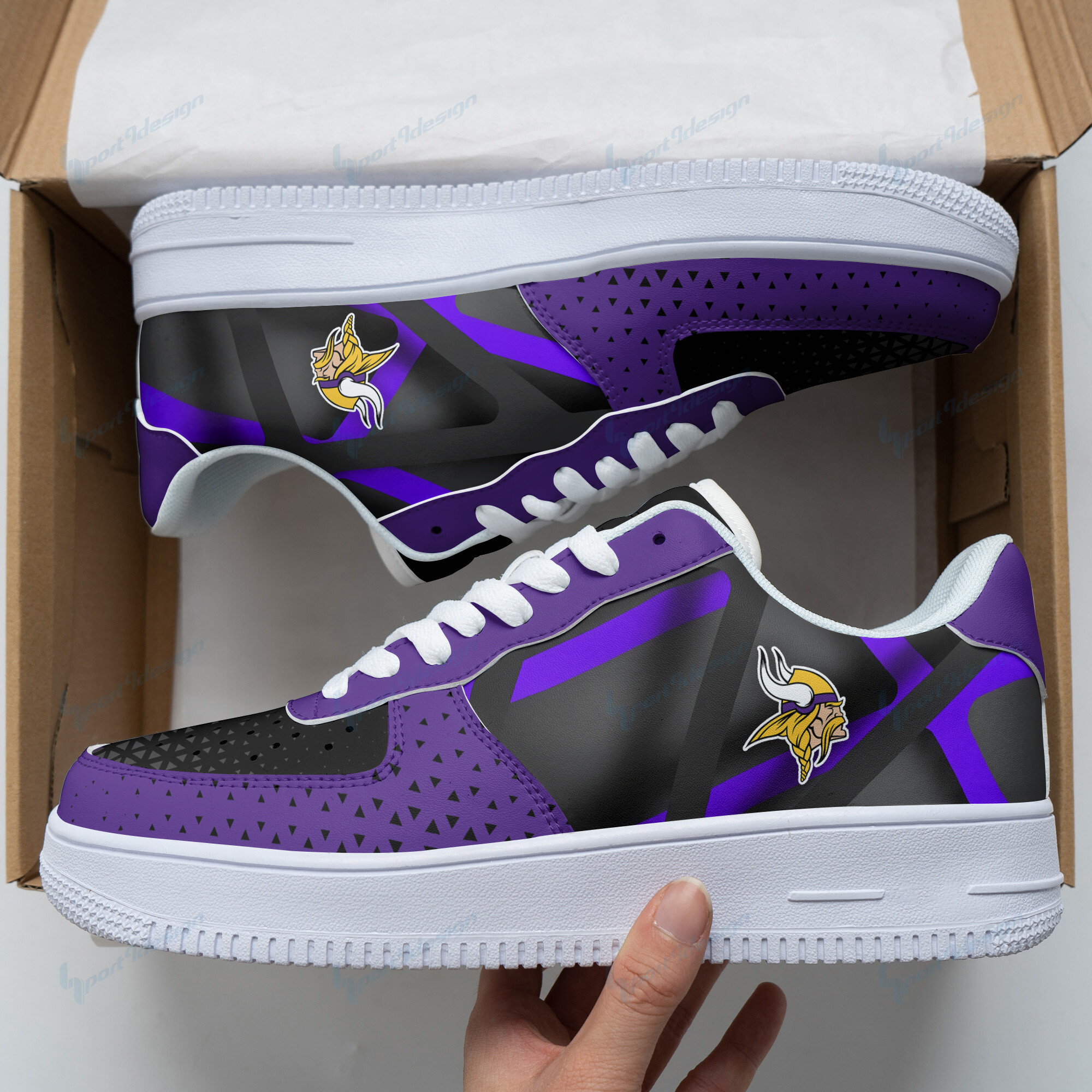 Minnesota Vikings Af1 Shoes Bg90