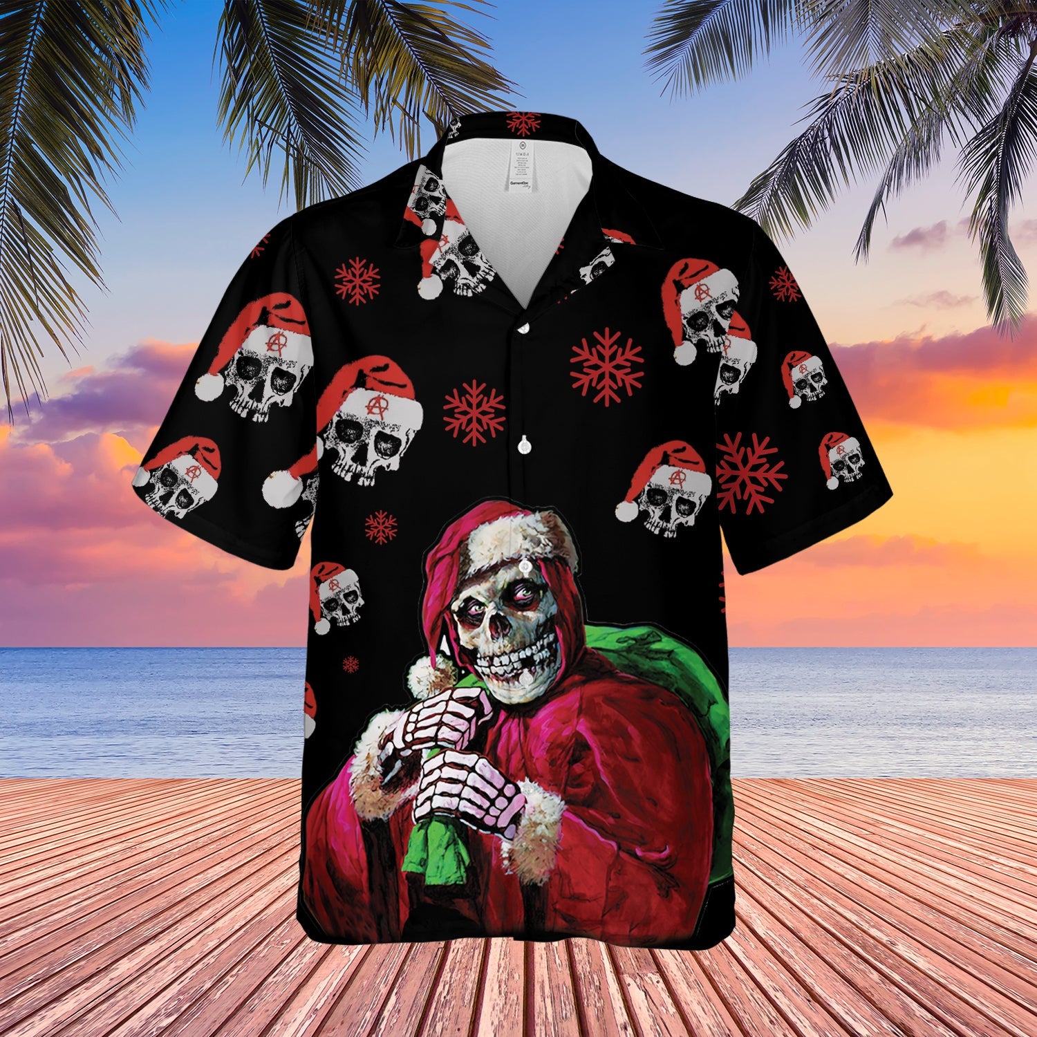 Santa Skull Hawaii Lover Hawaii Shirt For Men Women Ha62894