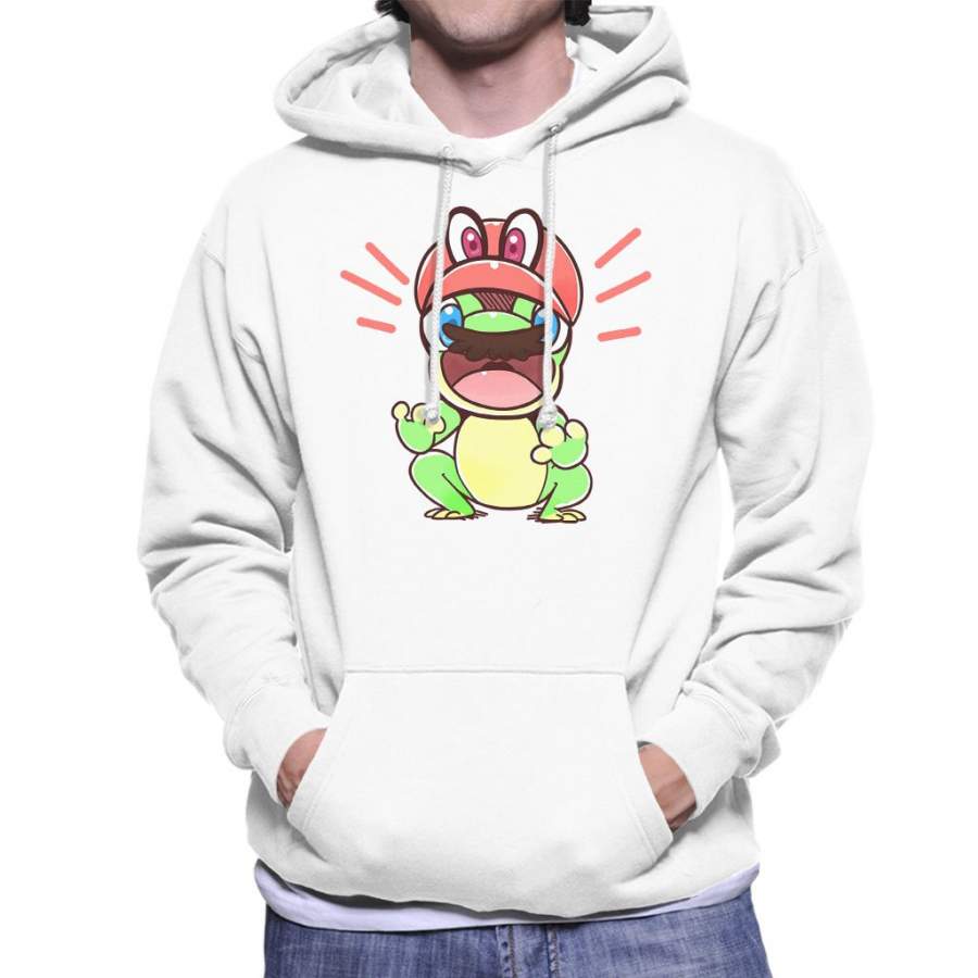 Super Mario Odyssey Cappy Frog Men’s Hooded Sweatshirt