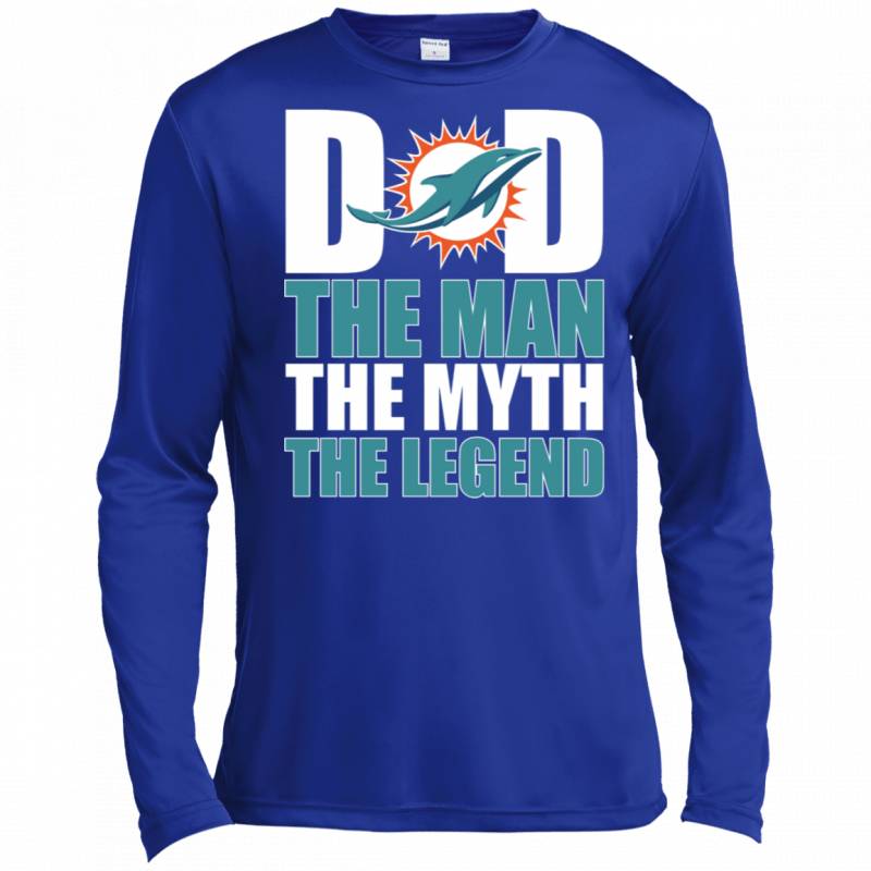 Miami Dolphins Football Dad The Man The Myth The Legend Shirt