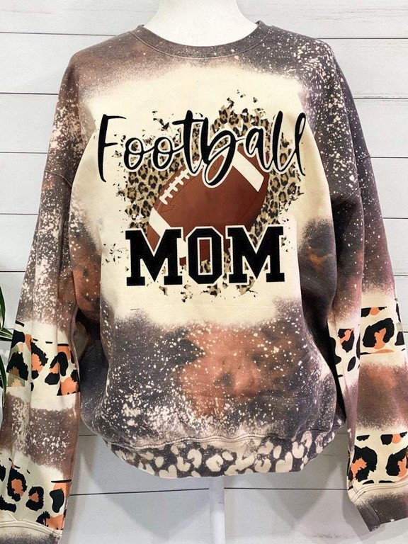 Sport Football Mom Leopard 3D Tshirt Hoodie Long-Sleeve Gift 2022