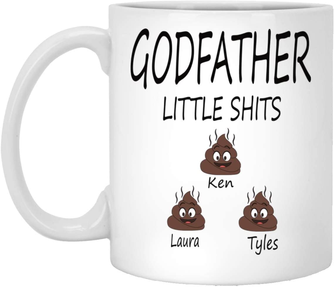 Funny Father’S Day Mug – Personalized Fathers Day Gift – Funny Godfather Mug – Gift For Godfather – Personalized Coffee Mug – Mugs For Men – Funny Coasters 15Oz