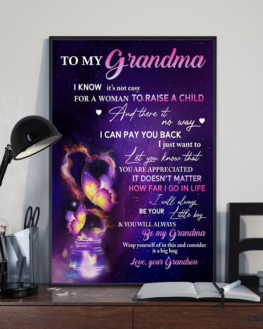 I’Ll Always Be Your Little Boy Canvas And Poster, Best Mother’S Day Gift Ideas, Mother’S Day Gift From Grandson To Grandma, Warm Home Decor Wall Art Visual Art