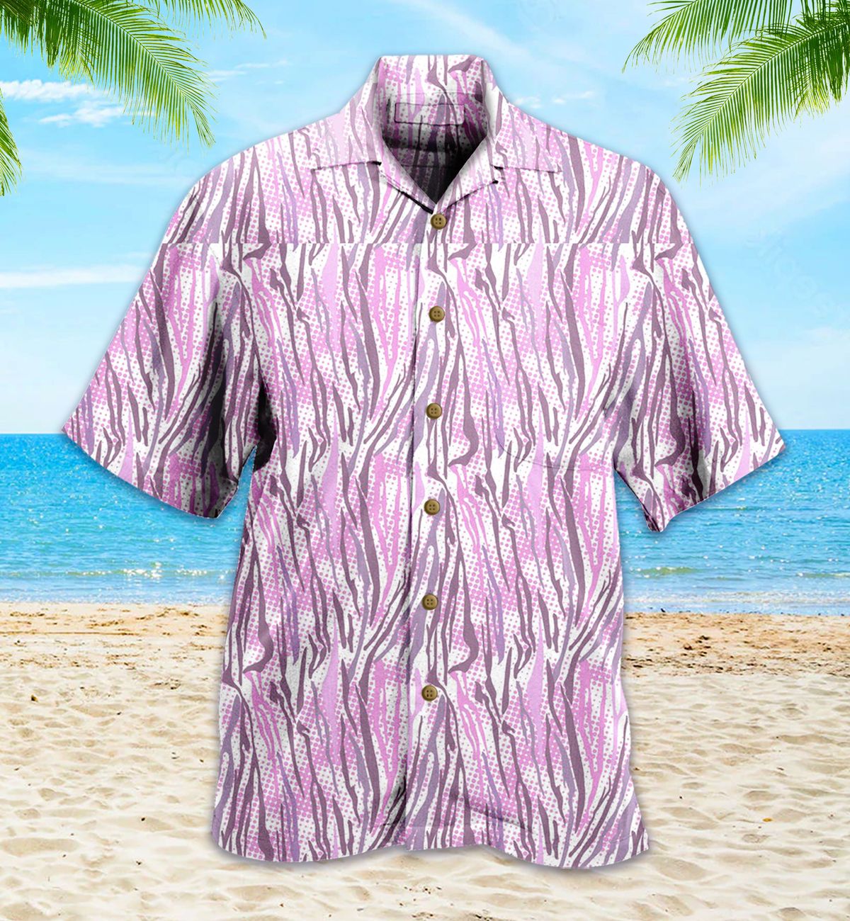 Purple Zebra Pink Hawaii Shirt 2 Ha101747