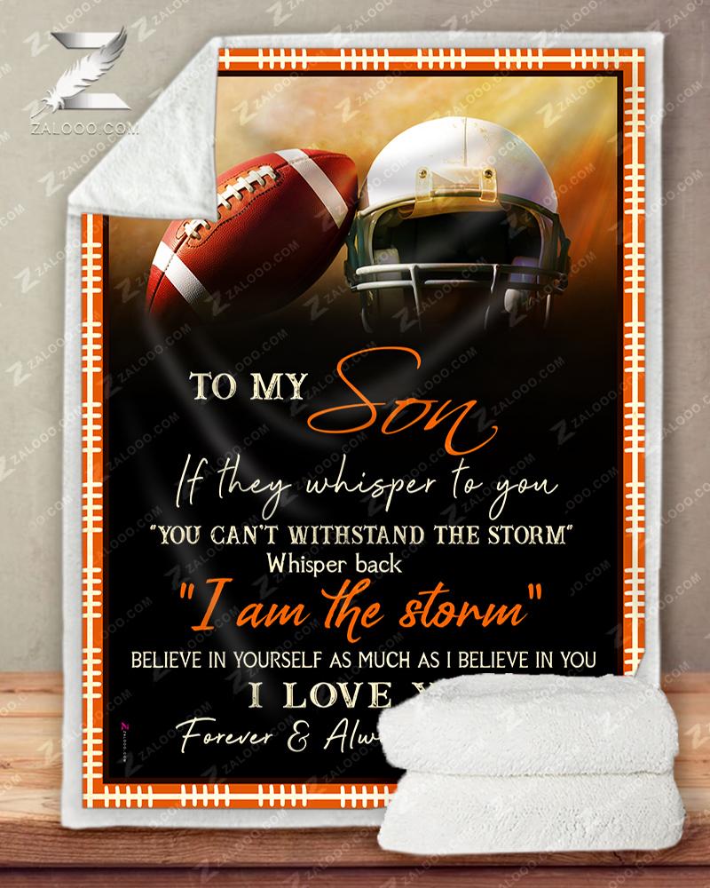 Football – To My Son – I Love Youdad Quilt Blanket Ep1502