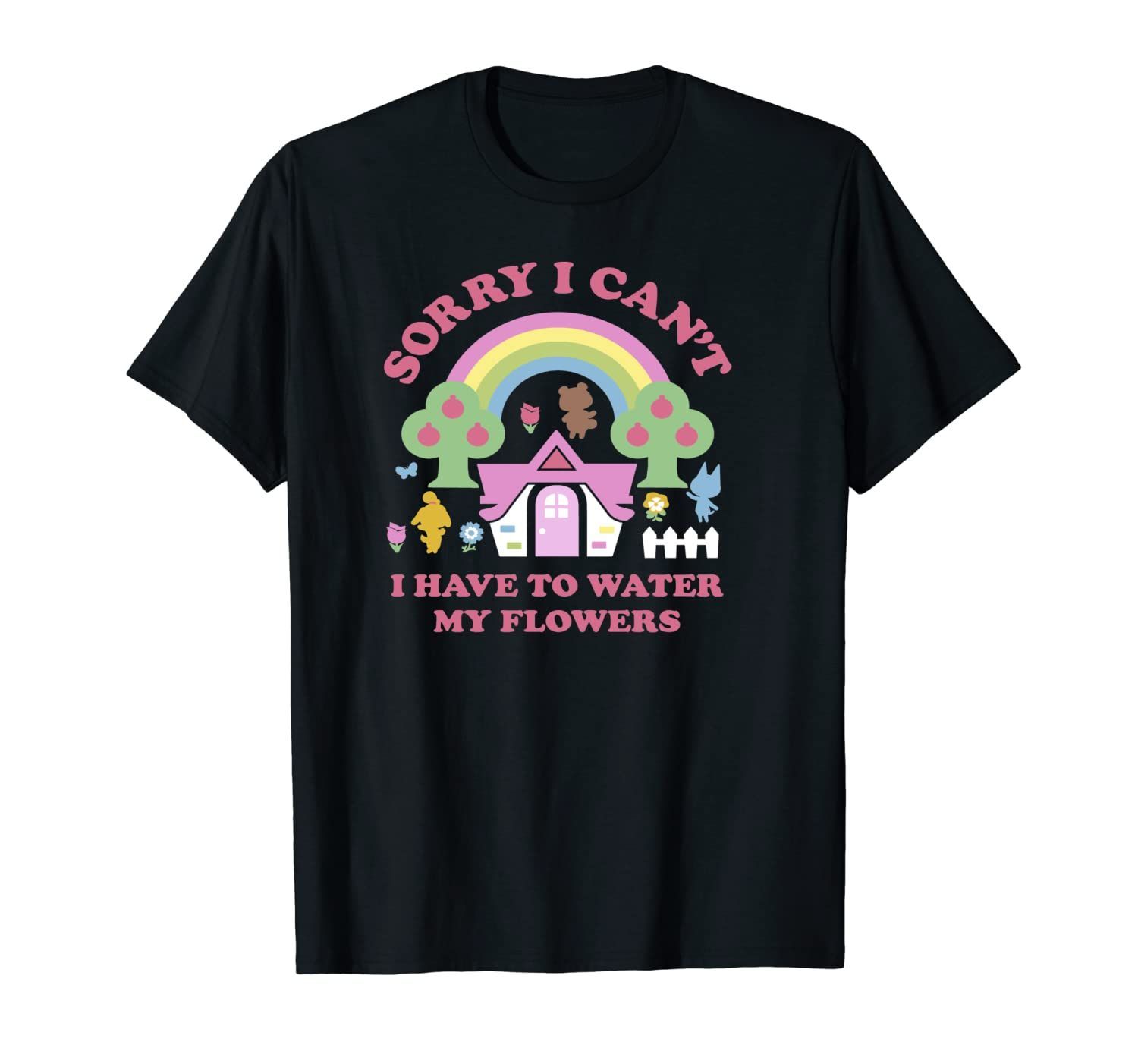 Animal Crossing Sorry I Can’T I Have To Water My Flowers Pullover Hoodie, T Shirt, Sweatshirt