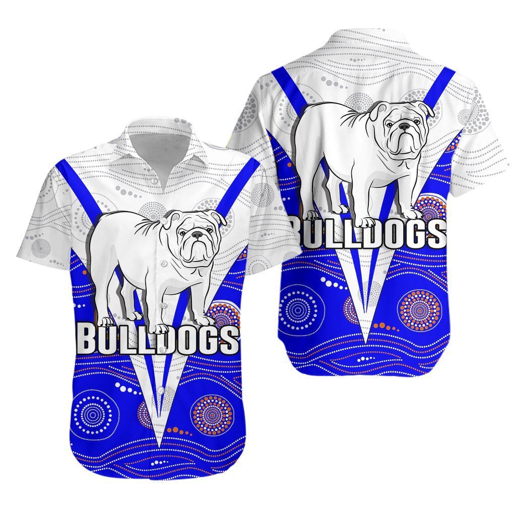 Australia Bulldogs Rugby Hawaiian Shirt Canterbury-Bankstown Indigenous K4