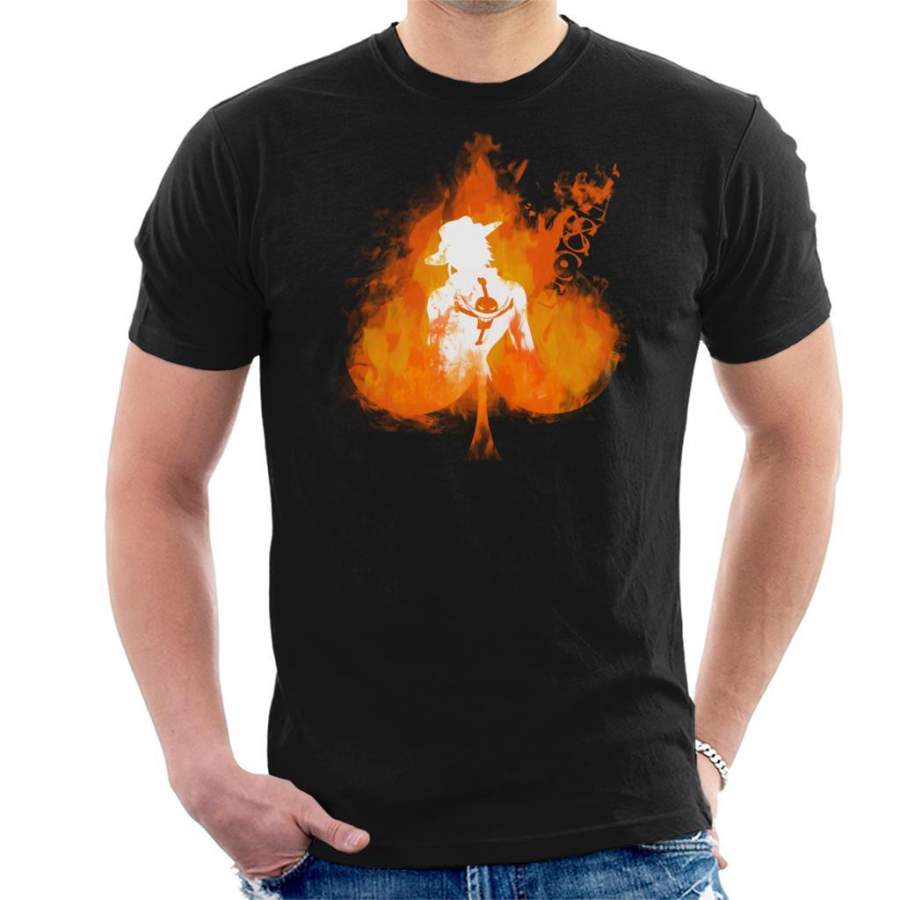 One Piece Ace On Fire Men’s T-shirt