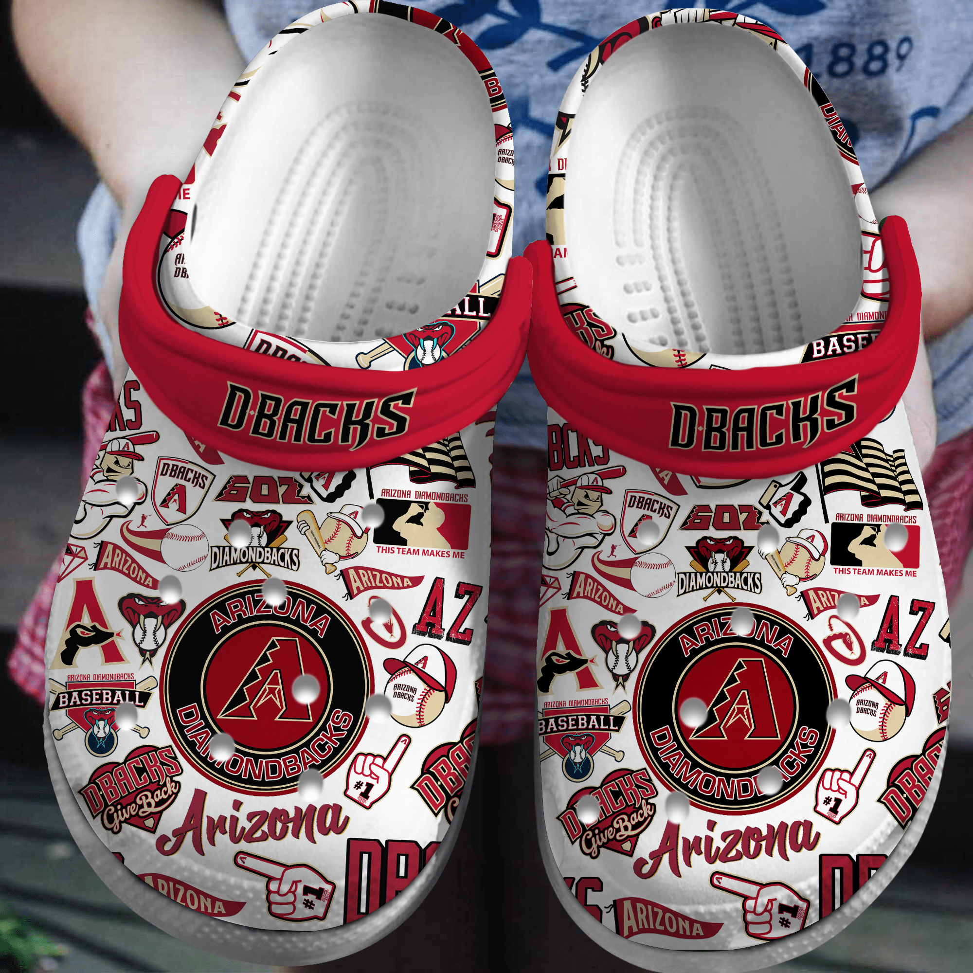 Arizona Diamondbacks MLB Sport Crocss Crocband Clogs Shoes Comfortable For Men Women and Kids