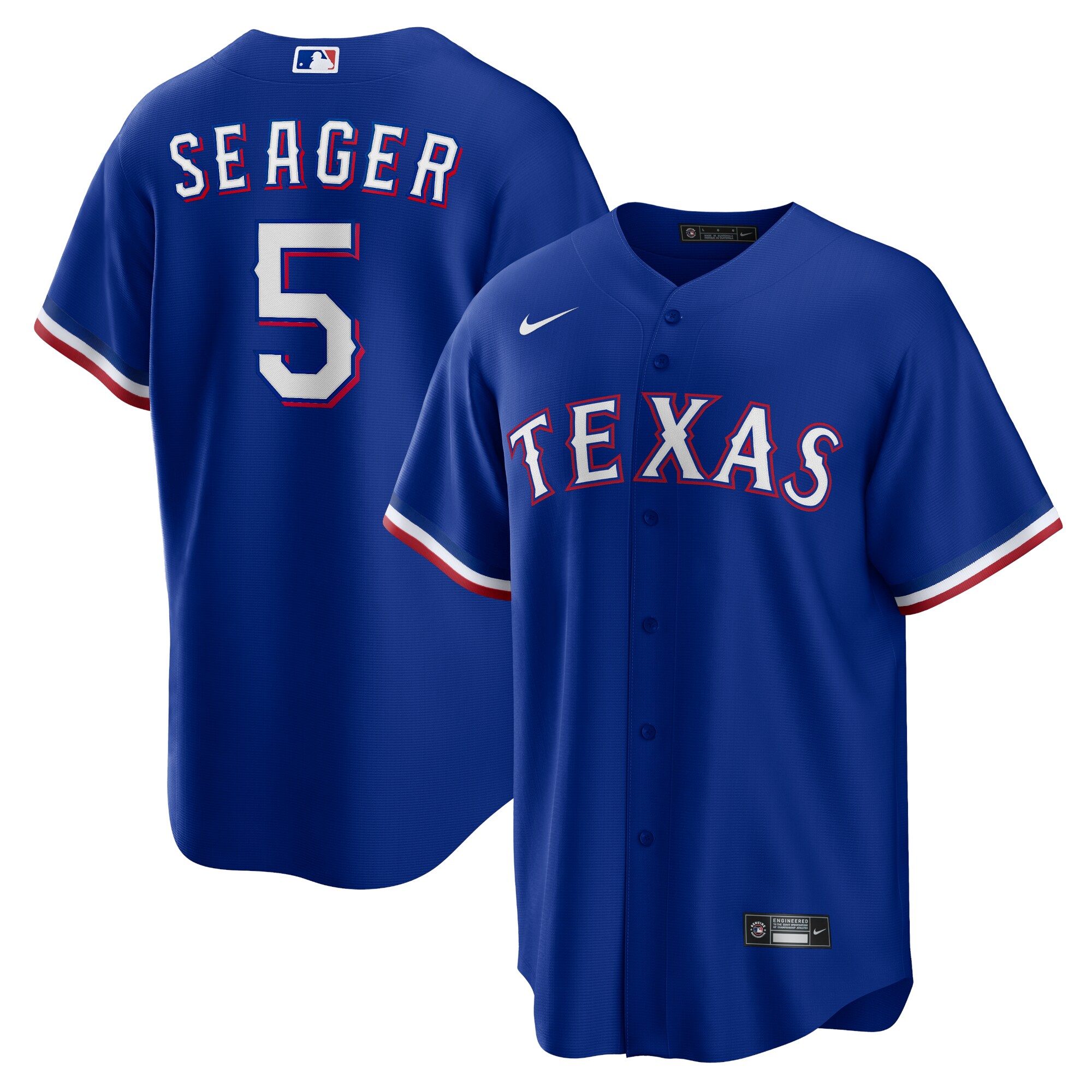 Corey Seager Texas Rangers Alternate Replica Player Jersey – Royal