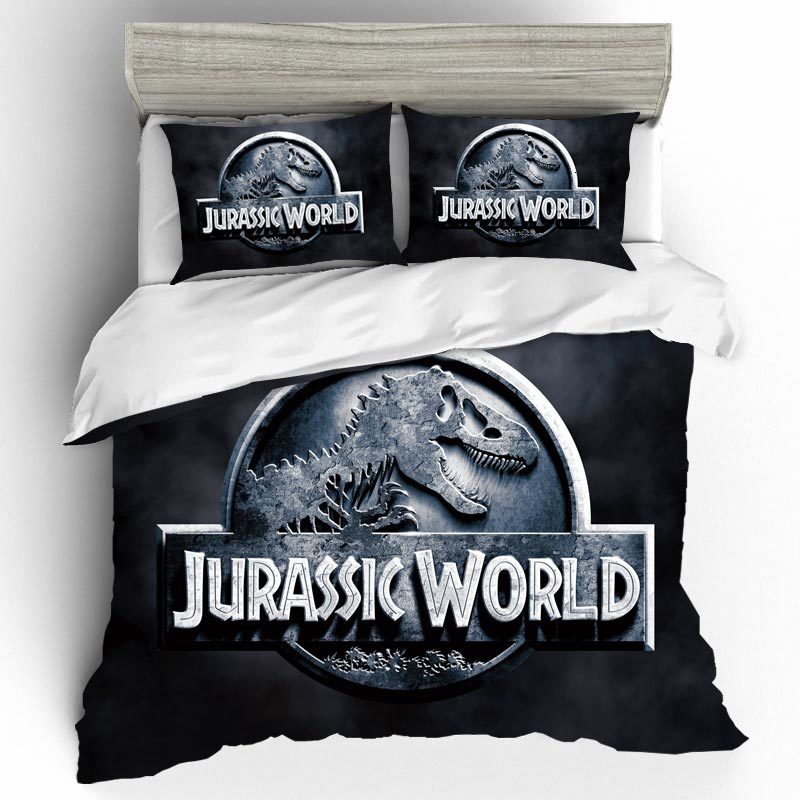 3D Jurassic Park Bedding Set S Bed Set Queen Size Bed Comforters Bedroom Set Queen Dinosaur Duvet Cover Set