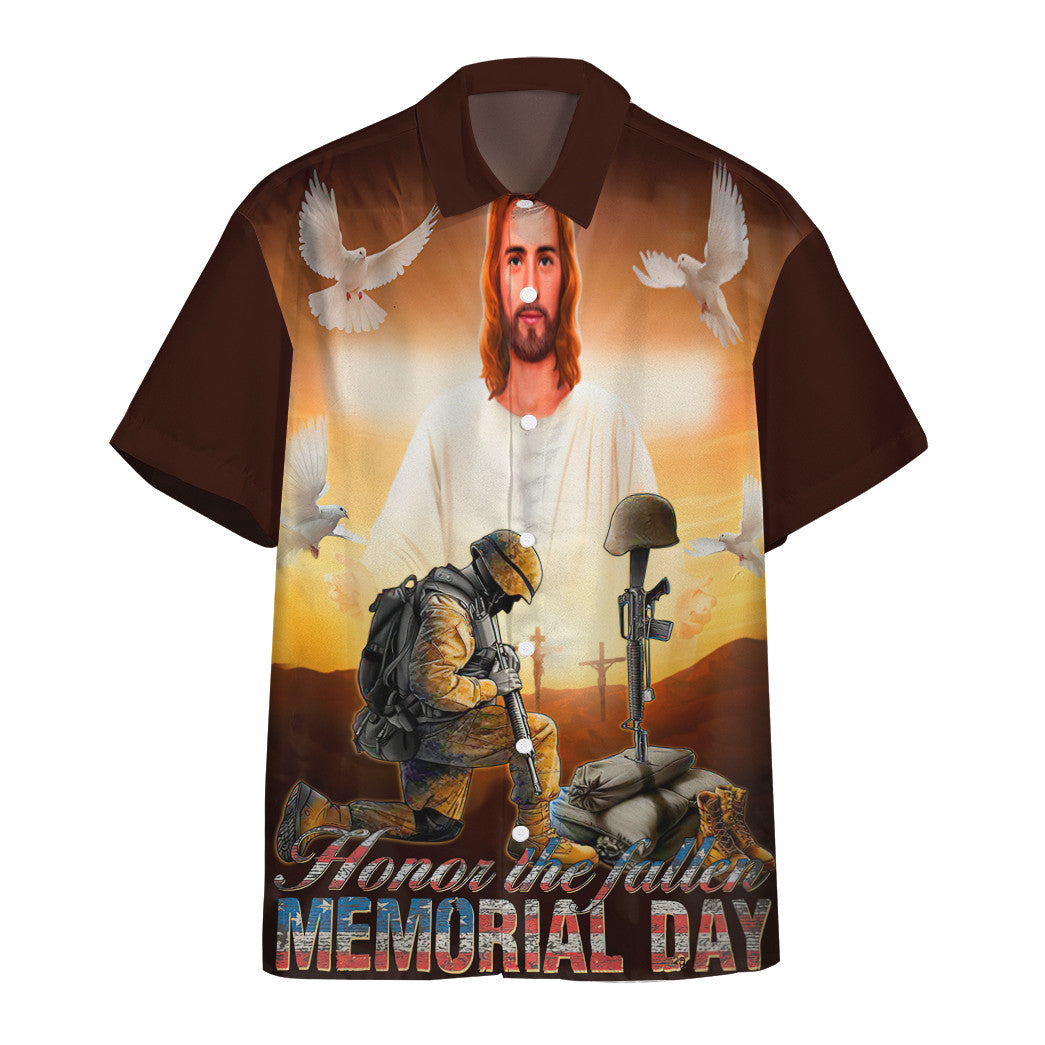 Gearhumans Memorial Day Honor The Fallen Veteran Custom Hawaii Shirt Ha78627