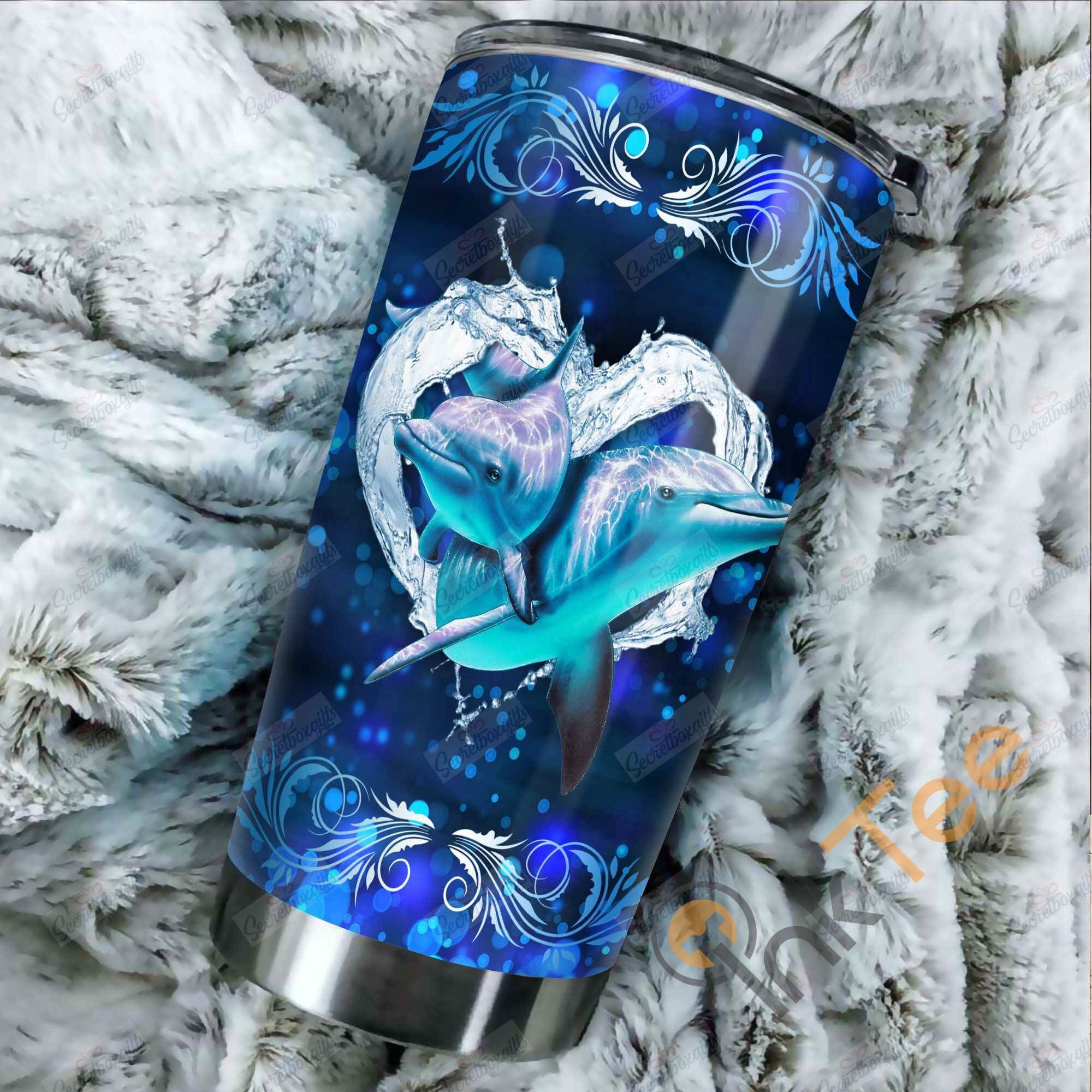 Dolphin Dac231007 Stainless Steel Tumbler Travel Customize Name, Text, Number, Image