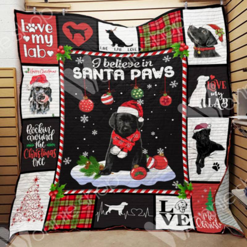 Black Labrador Christmas Blanket NOV1801 82O34