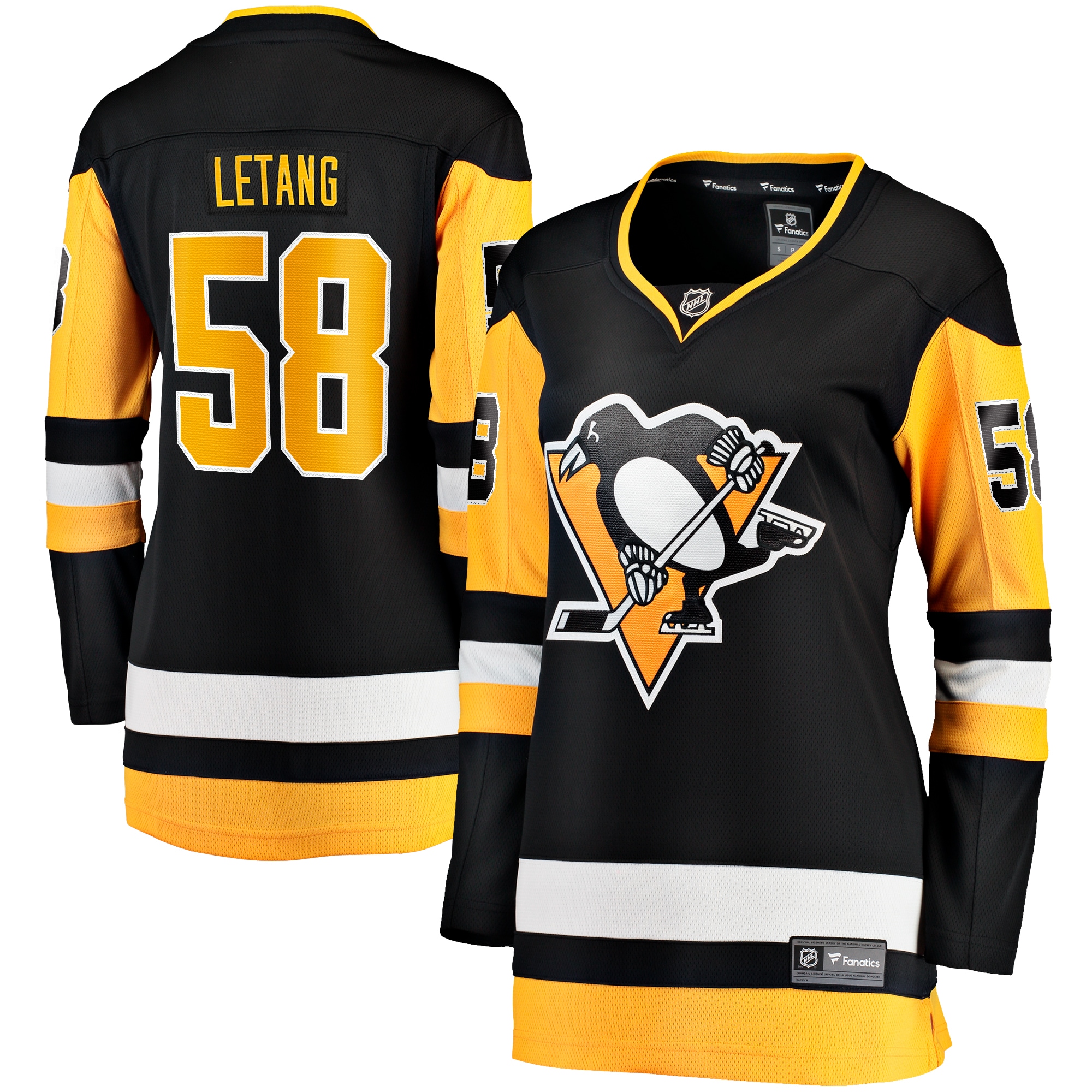 Women's Pittsburgh Penguins Kris Letang Black Home Breakaway Player Jersey