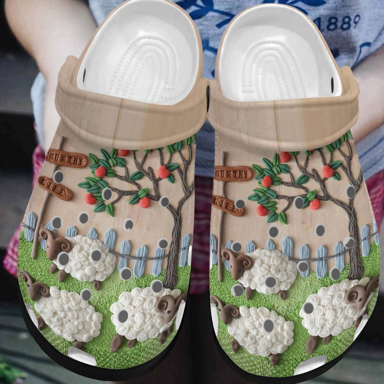 Sheep Personalized Clog, Custom Name, Text, Color, Number Fashion Style For Women, Men, Kid, Print 3D Life With Sheep