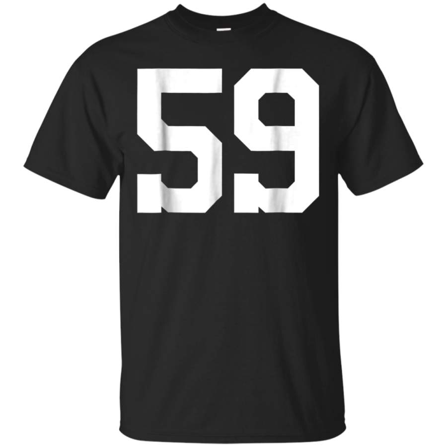 AGR 59 Sports Jersey Number T-Shirt for Team Fan Player Coach