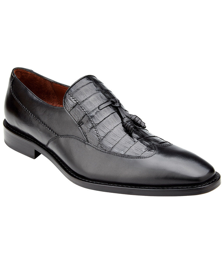 Belvedere Bosco Alligator Slip-On Dress Shoe