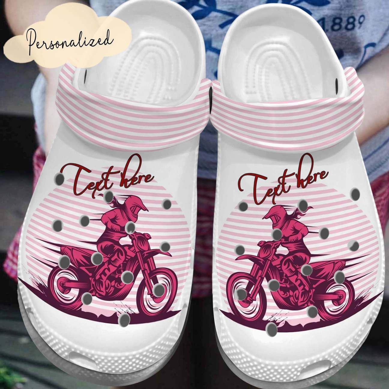 Racing Personalized Clog, Custom Name, Text, Color, Number Fashion Style For Women, Men, Kid, Print 3D Racing Girl