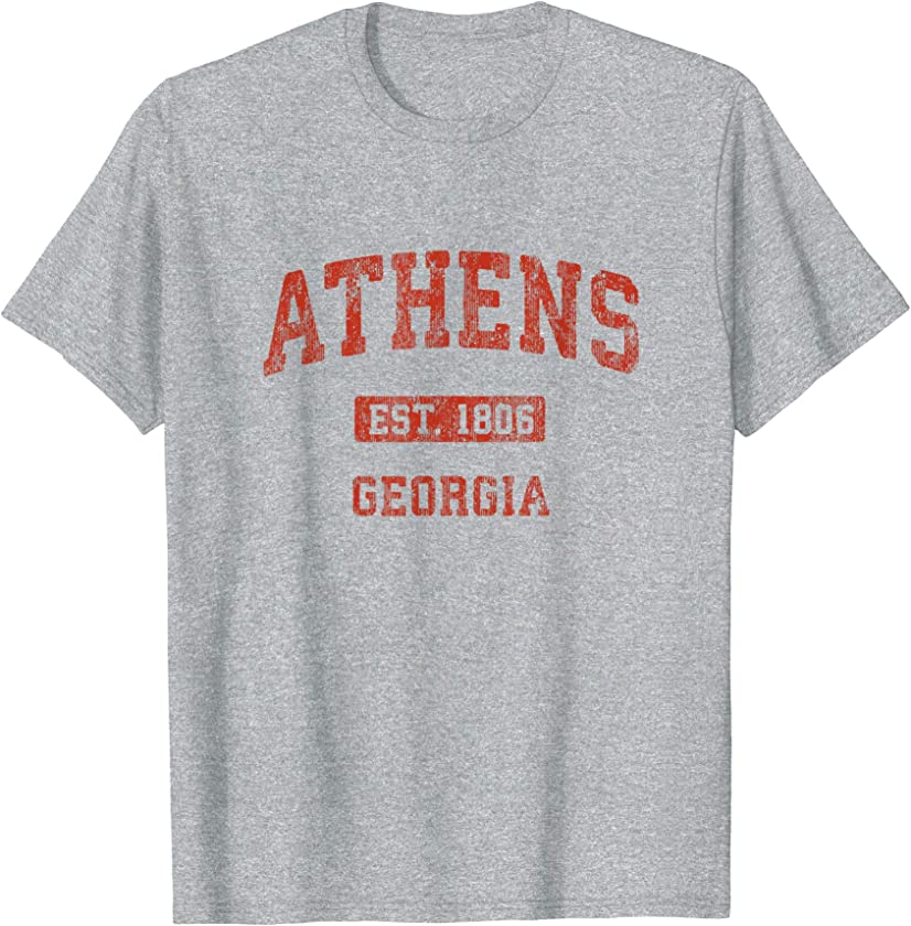 Athens Georgia Vintage Athletic Sports Design T-Shirt