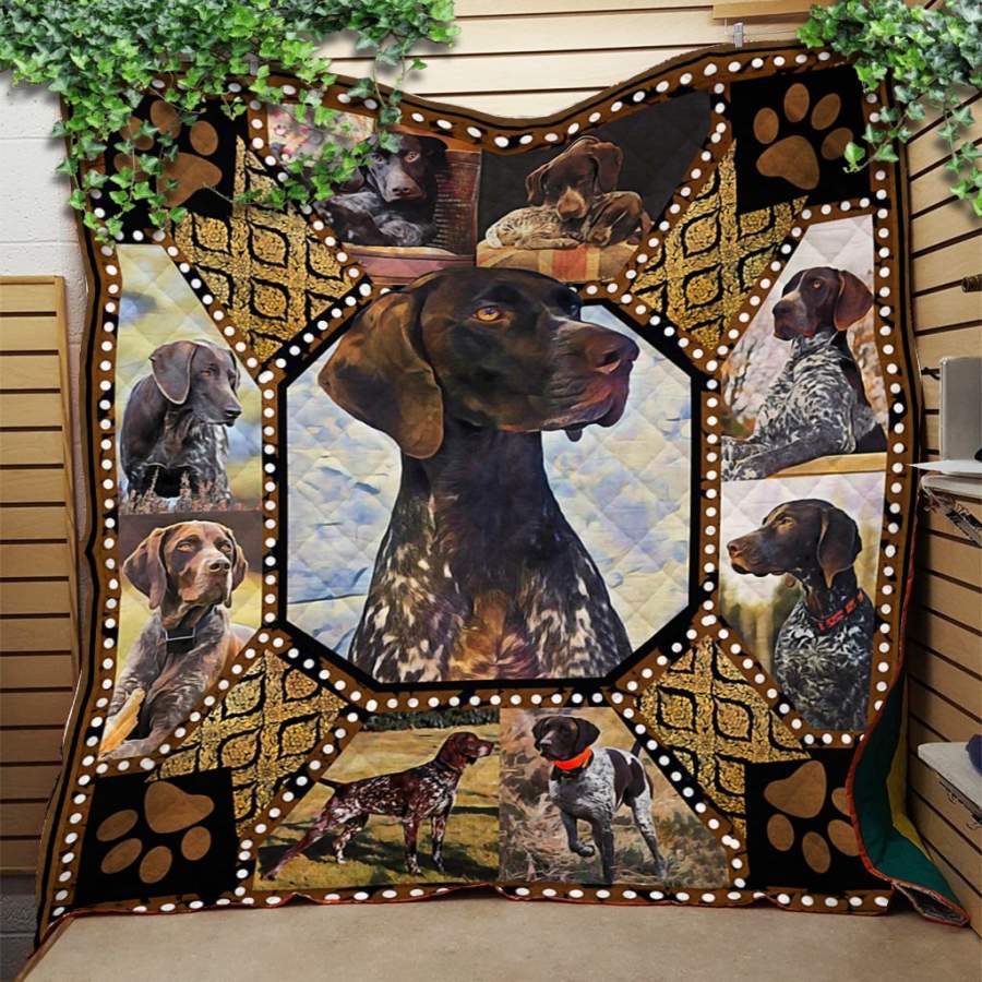 Custom Blanket German Shorthaired Pointer Dog Blanket – Quilt Blanket