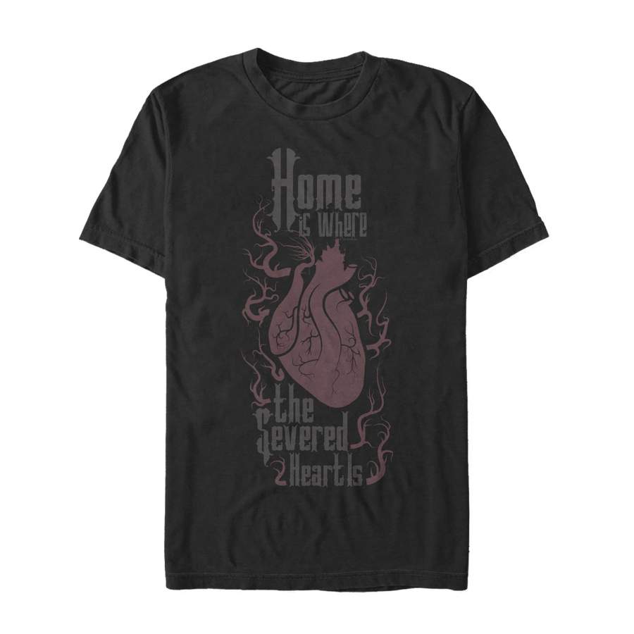 Addams Family Men’s Severed Heart At Home  T Shirt