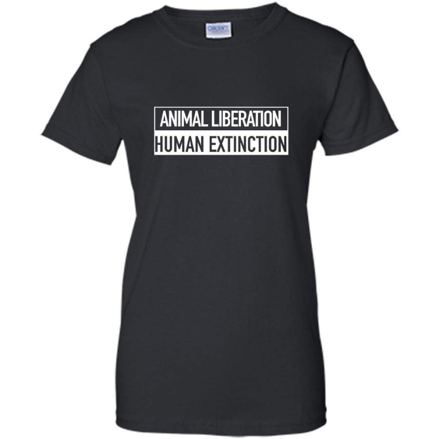 Animal Liberation Human Extinction – Gildan Women Shirt