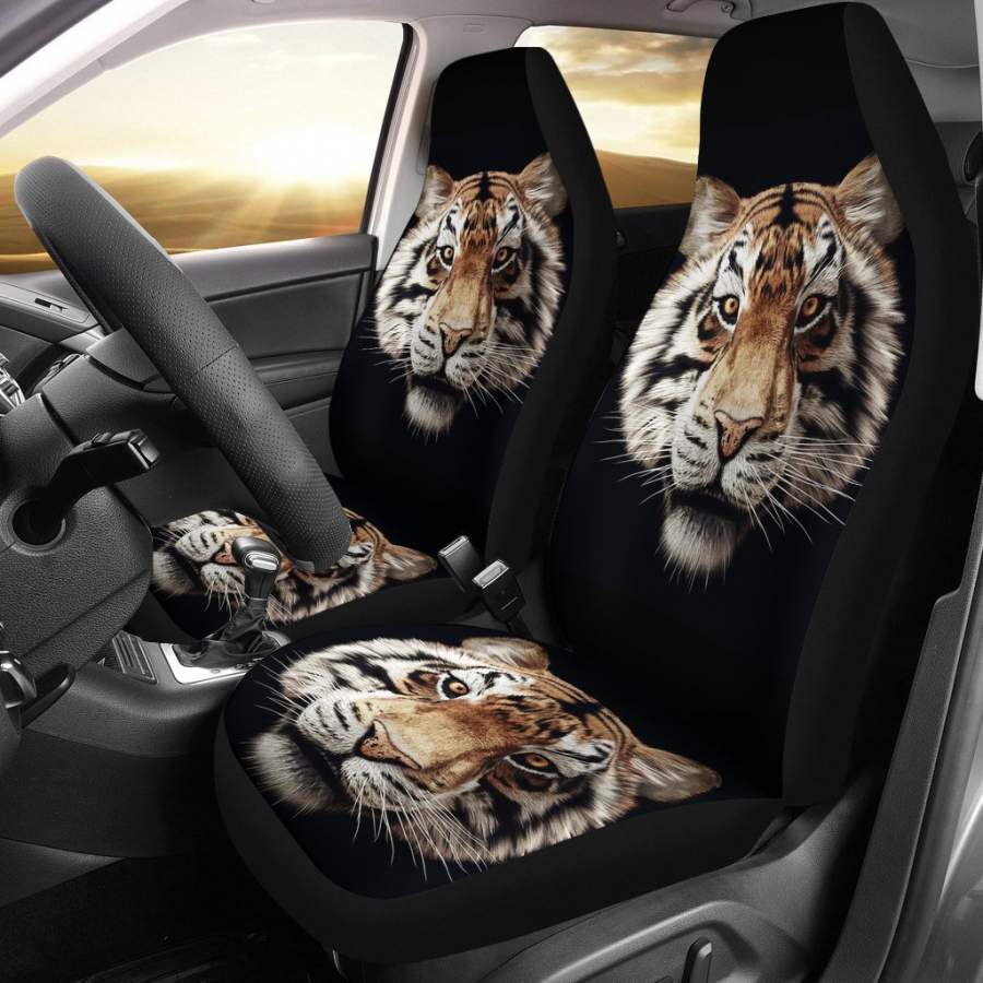 Tiger Digital Art Animal Car Seat Covers 4