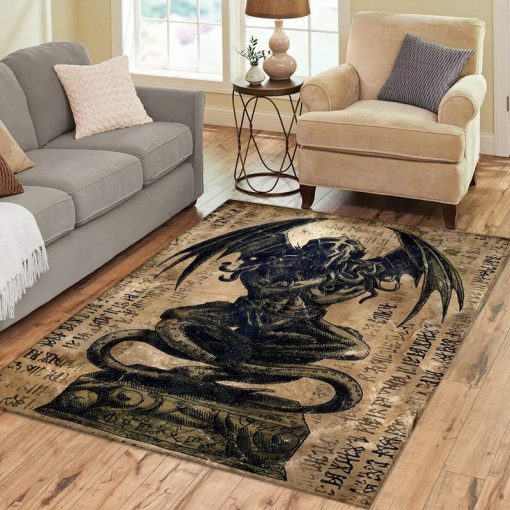 Cthulhu Lovecraft The Old God Nice Gift Home Decor Rectangle Area Rug Size Small Medium Large