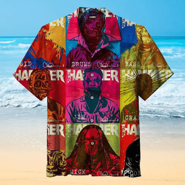 Horror Comic For Man And Woman Print Short Sleeve Hawaii Shirt Ha95098