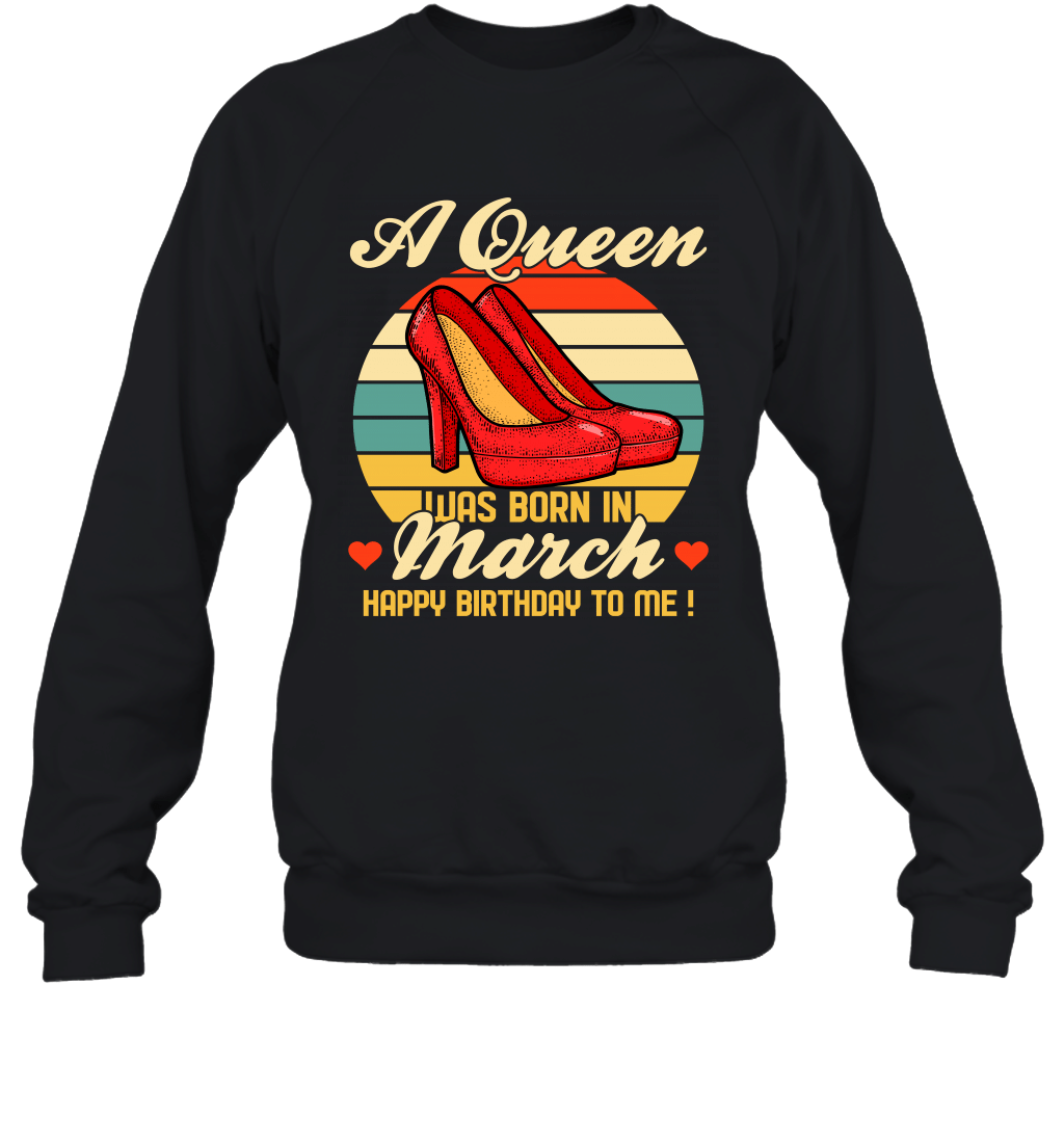 A Queen Was Born Vintage High Heels Marc Crewneck Sweatshirt