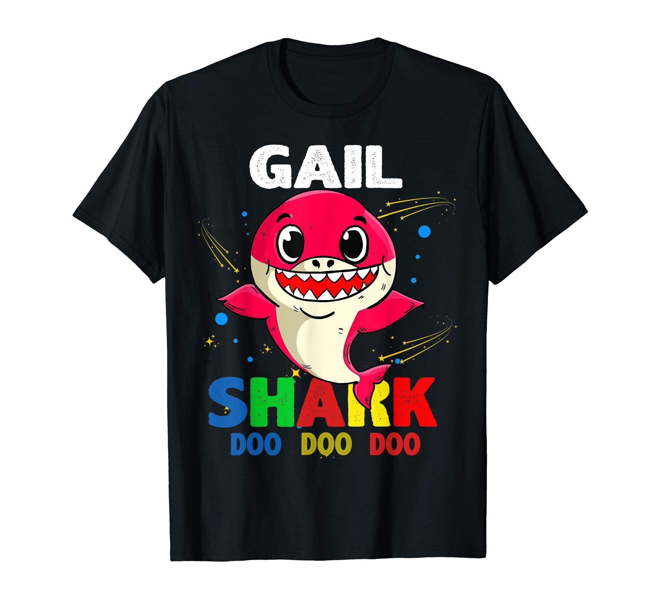 Custom Name Gail Shark Doo Doo Doo Shark Funny T Shirt