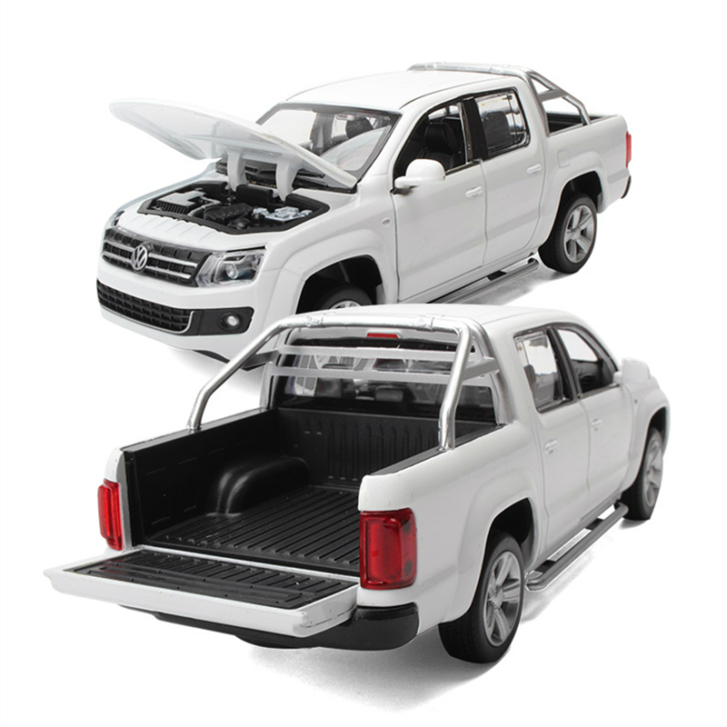 1/32 AMAROK Alloy Pickup Car Model Diecasts Metal Off-road vehicles Pickup Toy Model Simulation Sound Light Collection Kids Gift alx