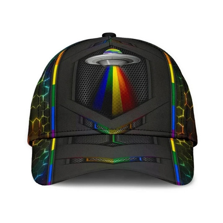 Pride Cap For Lgbtq Community, Proud To Be A Gaylien Lgbt Printing Baseball Cap Hat, Gift For Gay Friend