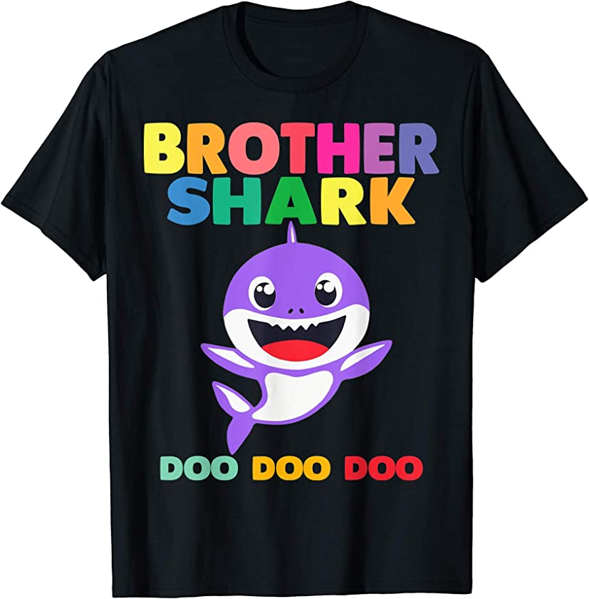 Brother Shark Doo Doo Shirt for Matching Family Pajamas T-Shirt