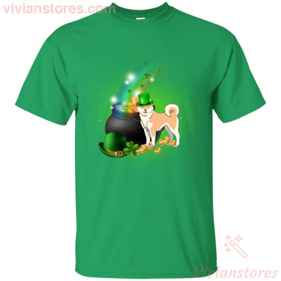 St Patricks Day Akita Irish Pride T-Shirt LT01