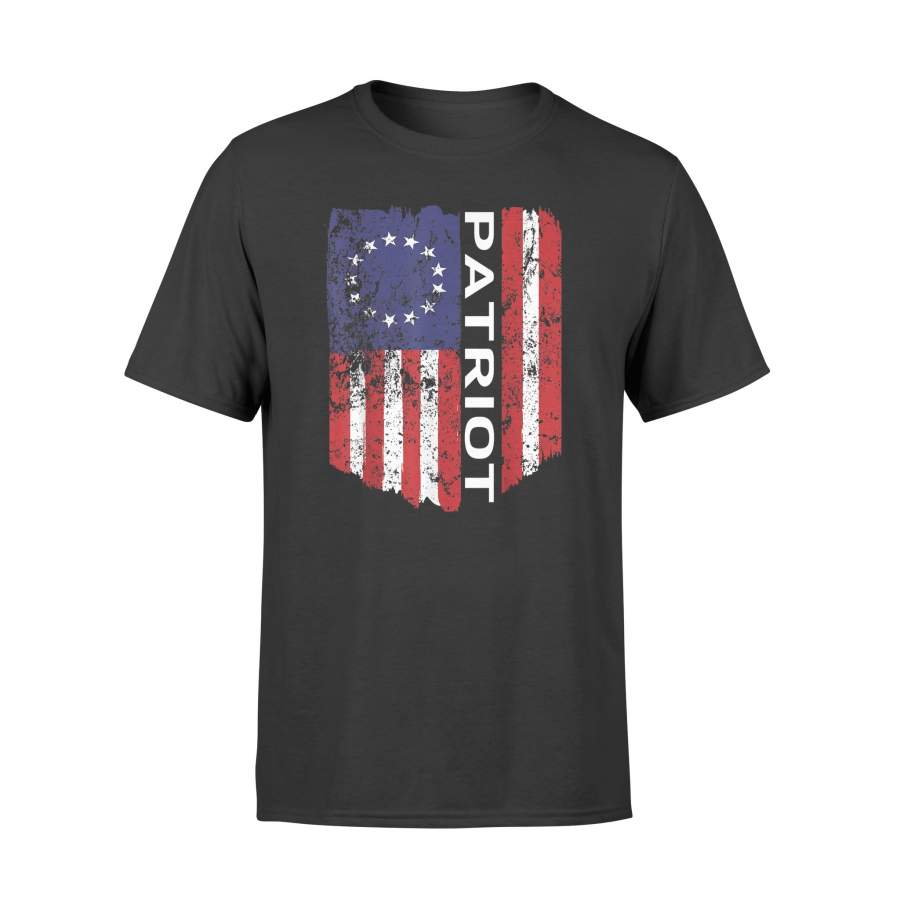 YOLOstuff Betsy Ross Flag 1776 Patriot Vintage American Victory USA T-shirt