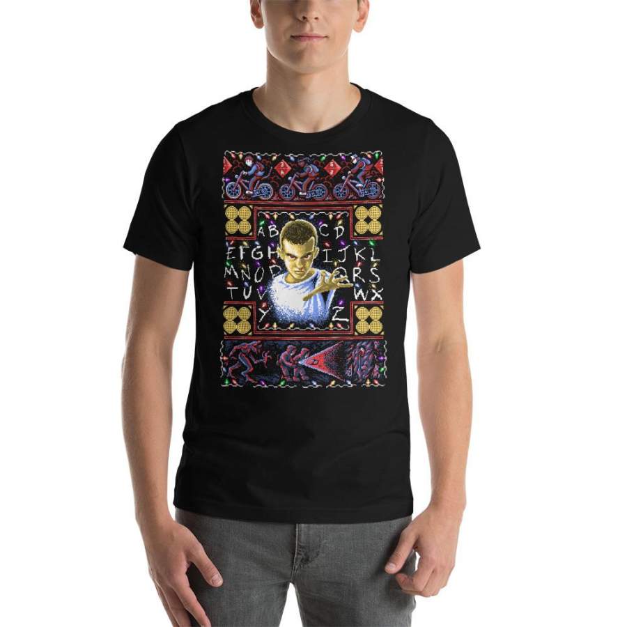 Stranger Things Ugly Christmas Sweater Short-Sleeve Unisex T-Shirt