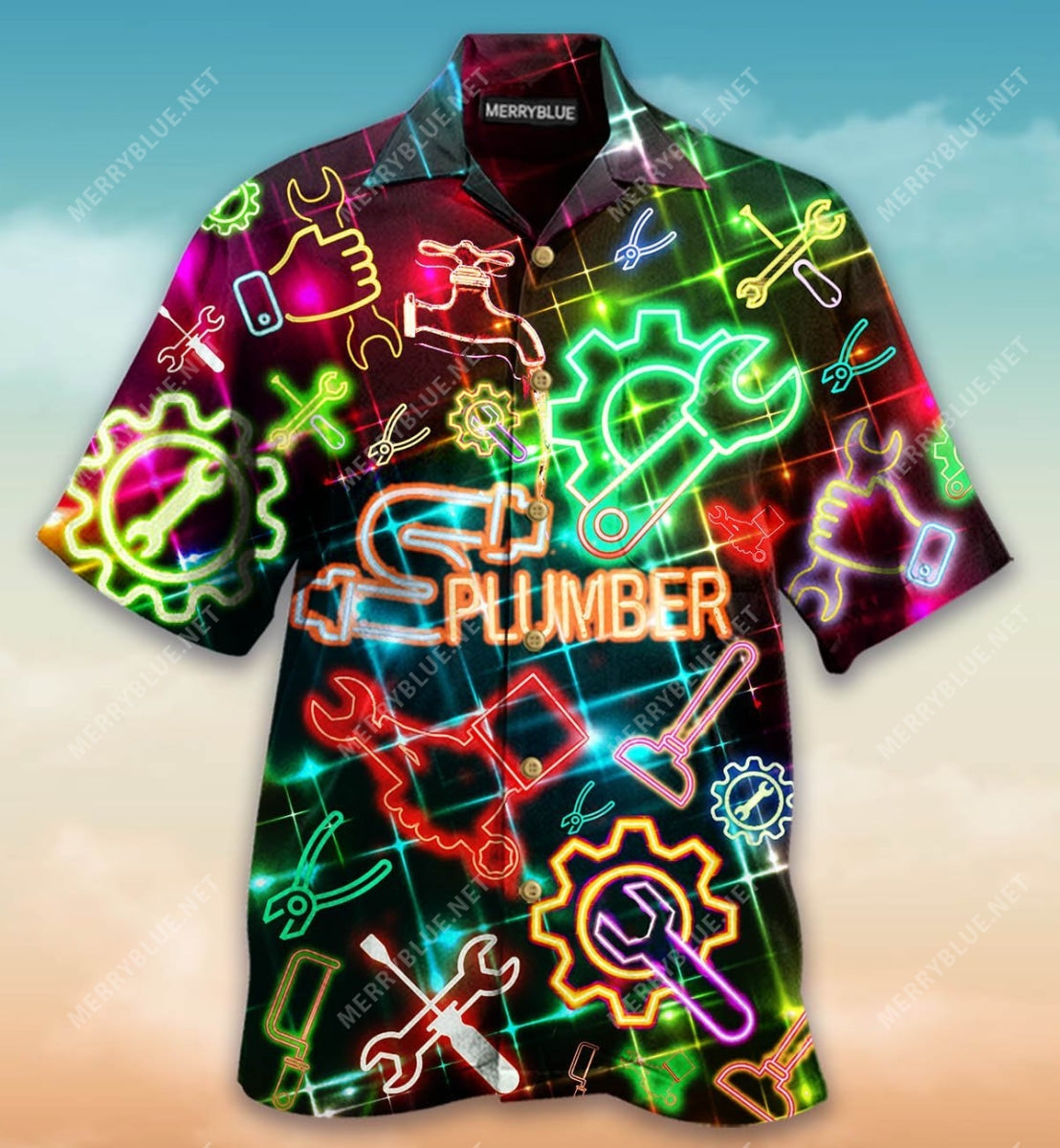 Amazing Neon Plumber Unisex Hawaii Shirt Ha69687